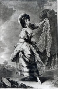 Giovanna Baccelli, engraved by John Jones by Thomas Gainsborough